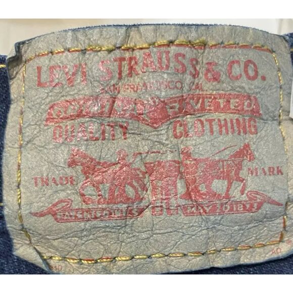 Levi's 550 Women's Jeans Size 10M (Fit 30x30.5) Mid Rise Straight Dark Wash VTG - Picture 6 of 10